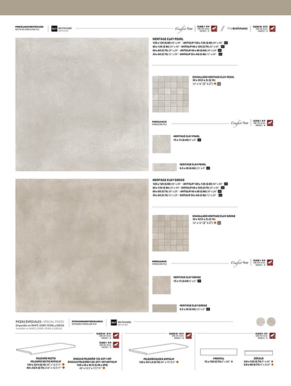 DESPIECE HERITAGE CLAY 2