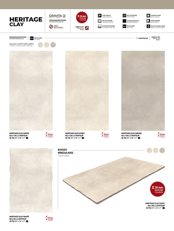 DESPIECE HERITAGE CLAY 2