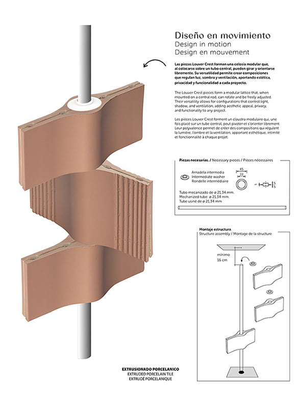 DESPIECE LOUVER CREST